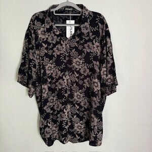 Atlanl Men's Floral Short Sleeve Button Shirt Size XXL NEW!!!